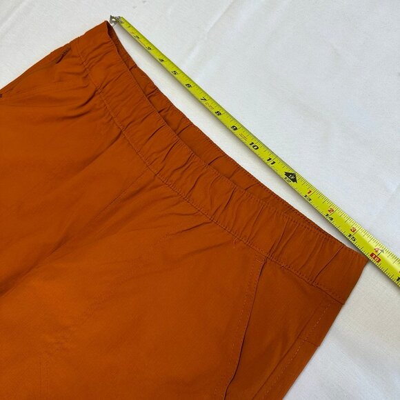 Eddie Bauer Womens First Ascent Pants Size 12 Hiking Outdoors Orange Nylon Cargo - Picture 8 of 12